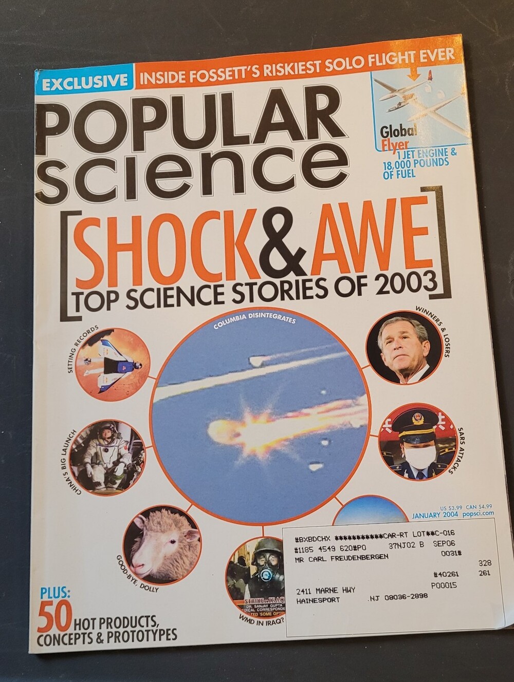 Popular Science Magazine - Shock & Awe Cover (Jan 2004)